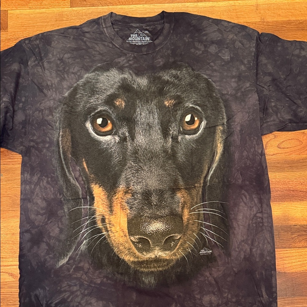 *NWT* The Mountain Black and Brown Dog Face Tee